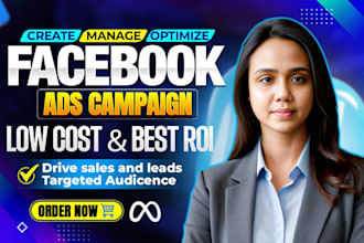setup and manage facebook ads meta fb ad campaign advertising marketing campaign