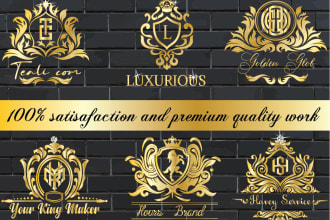 luxury heraldic family crest coat of arms logo
