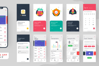 develop android and ios apps with UI design, using flutter