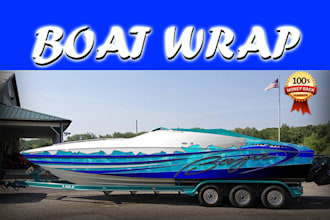 design creative boat wrap for you