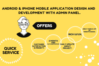 design and develop android iphone app
