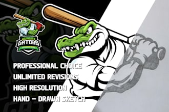 design professional mascot character logo