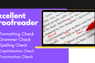 proofreading and edit your document