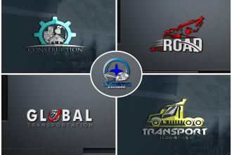 design transport logistic and trucking logo within 24 hours