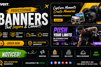 design banner, signage, billboards and graphic design