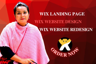 design and redesign wix website or wix landing page