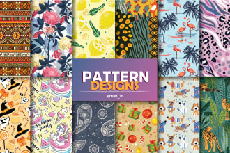 custom fabric textile pattern vector repeat seamless pattern design