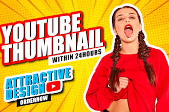 design attractive youtube thumbnail