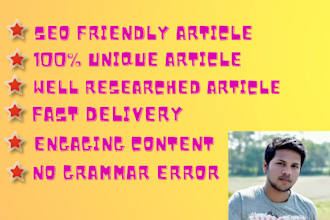 do professional SEO optimized blog content writing