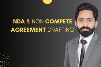 write nda or mnda agreement and non compete contract