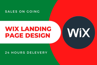 design wix website or  wix landing page with wix SEO