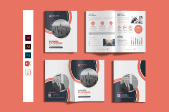 do business brochure design, company profile, proposal, white paper by indesign