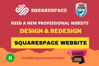 design or redesign squarespace website for ecommerce website