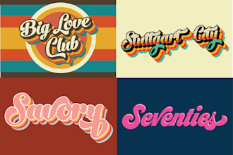 do handwritten typography hand lettering retro script font logo