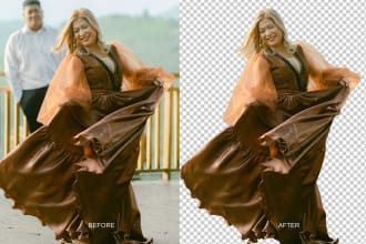cut image or remove background clean and professionally
