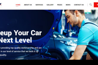 create auto workshop and auto repair website with appointment system