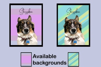 draw vector illustration dog cat animal pet cartoon portrait