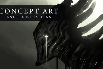 create character concept art and illustrations