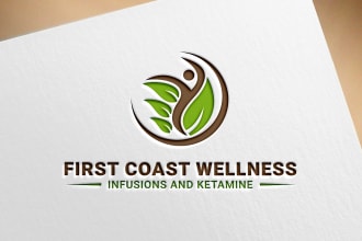 design medical, pharmacy, dental, health, yoga, fitness, wellness, natural logo