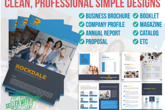 make corporate brochure design digital pdf or ready to print