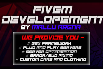 create or modify your fivem qbcore and esx server