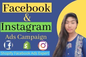setup and manage effective facebook ads campaign, instagram ads campaign