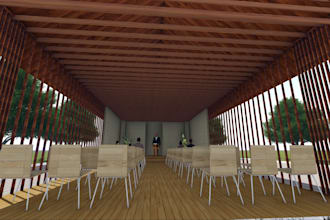 design wood and timber structures in sketchup