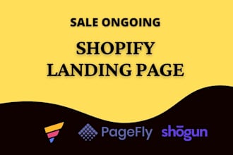 design shopify landing page with gem page pagefly and shogun