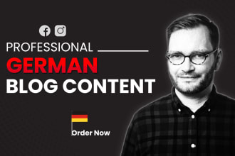 write german blog post