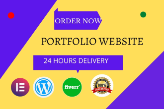 create portfolio website resume website with wordpress, a personal website