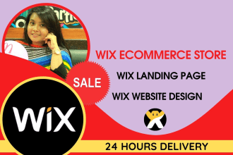 design wix ecommerce website or online store in wix store