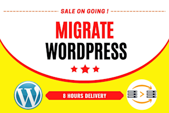 migrate wordpress website transfer wordpress and clone website