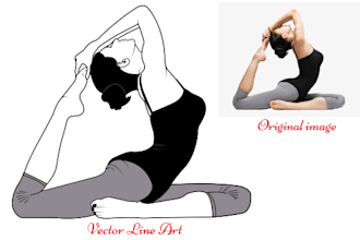 convert any image into detail vector line art