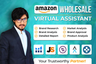 be your amazon fba wholesale virtual assistant on monthly basis