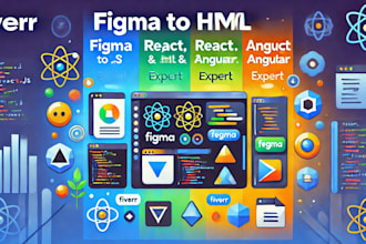 convert figma to react js, angular