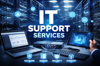 provide remote IT support, windows installation and network troubleshooting