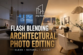 do flash blending architectural photo editing