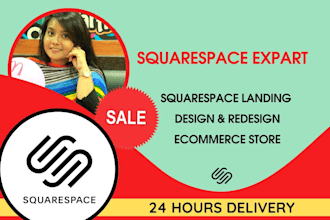 responsive squarespace landing and squarespace design