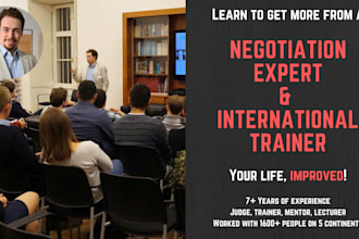 mentor you on how to negotiate in your life and career