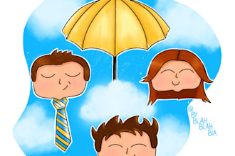 create cute illustrations in my style
