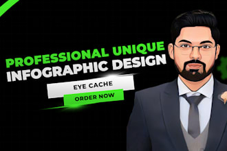 design professional unique infographic, flyer and business poster