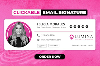 make clickable HTML email signature with custom branding
