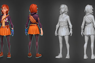 sculpt a stylized 3d character for 3d printing