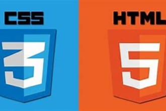 create static website landing page using HTML and CSS