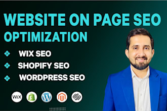 do website onpage SEO optimization for wordpress, wix, shopify and magento store