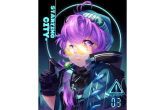 draw original character, anime, fanart