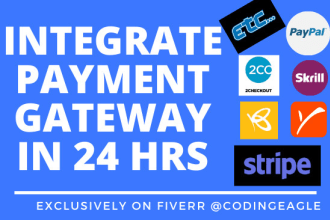integrate payment gateway in PHP mvc, codeigniter, laravel, react js, wordpress