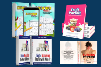 design a digital product mockup, ebook cover and ecover bundle, kindle cover