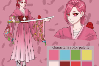 create an original anime character for you