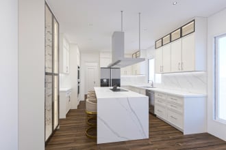 design your kitchen, wardrobe floor layout and 3d rendering